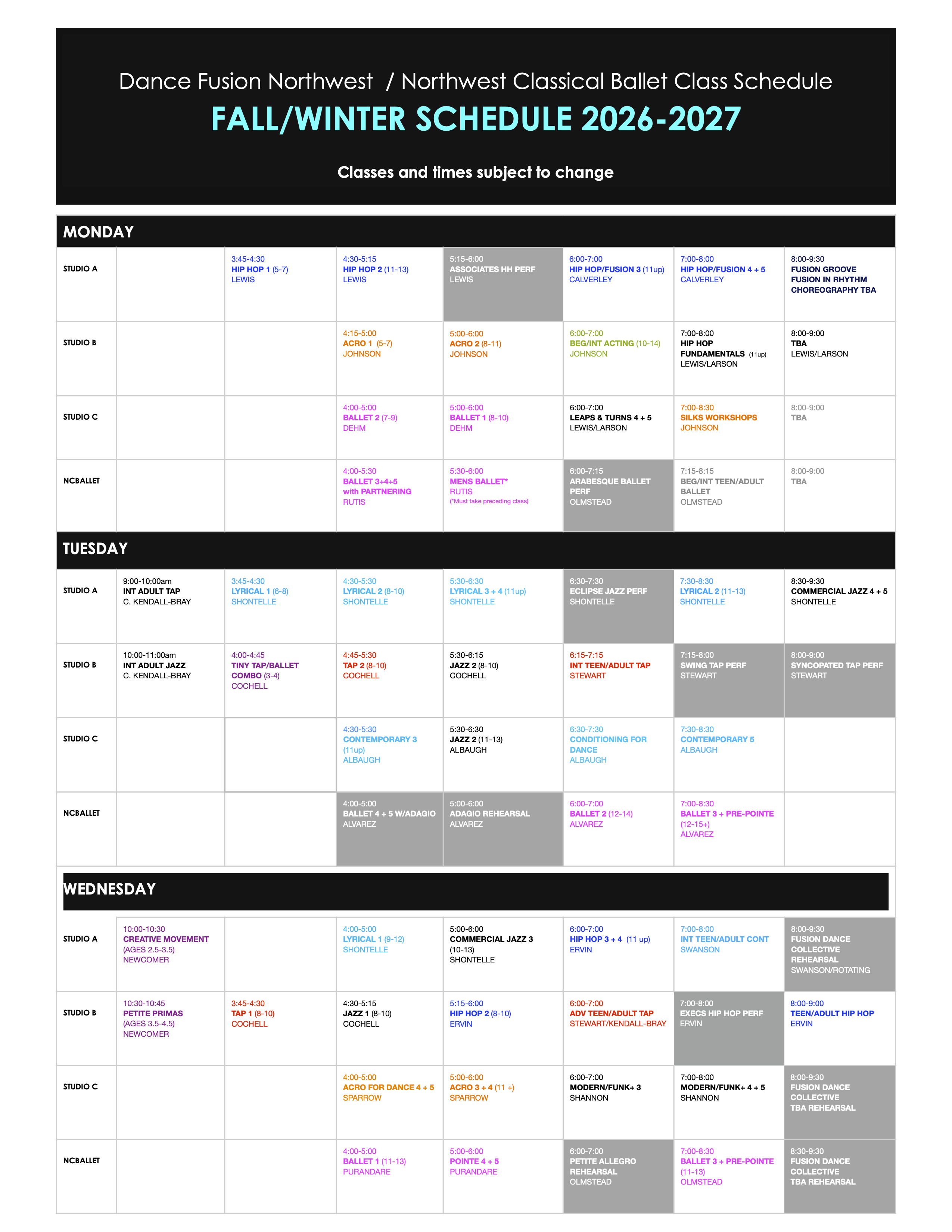 CLASS-SCHEDULE-WEBSITE